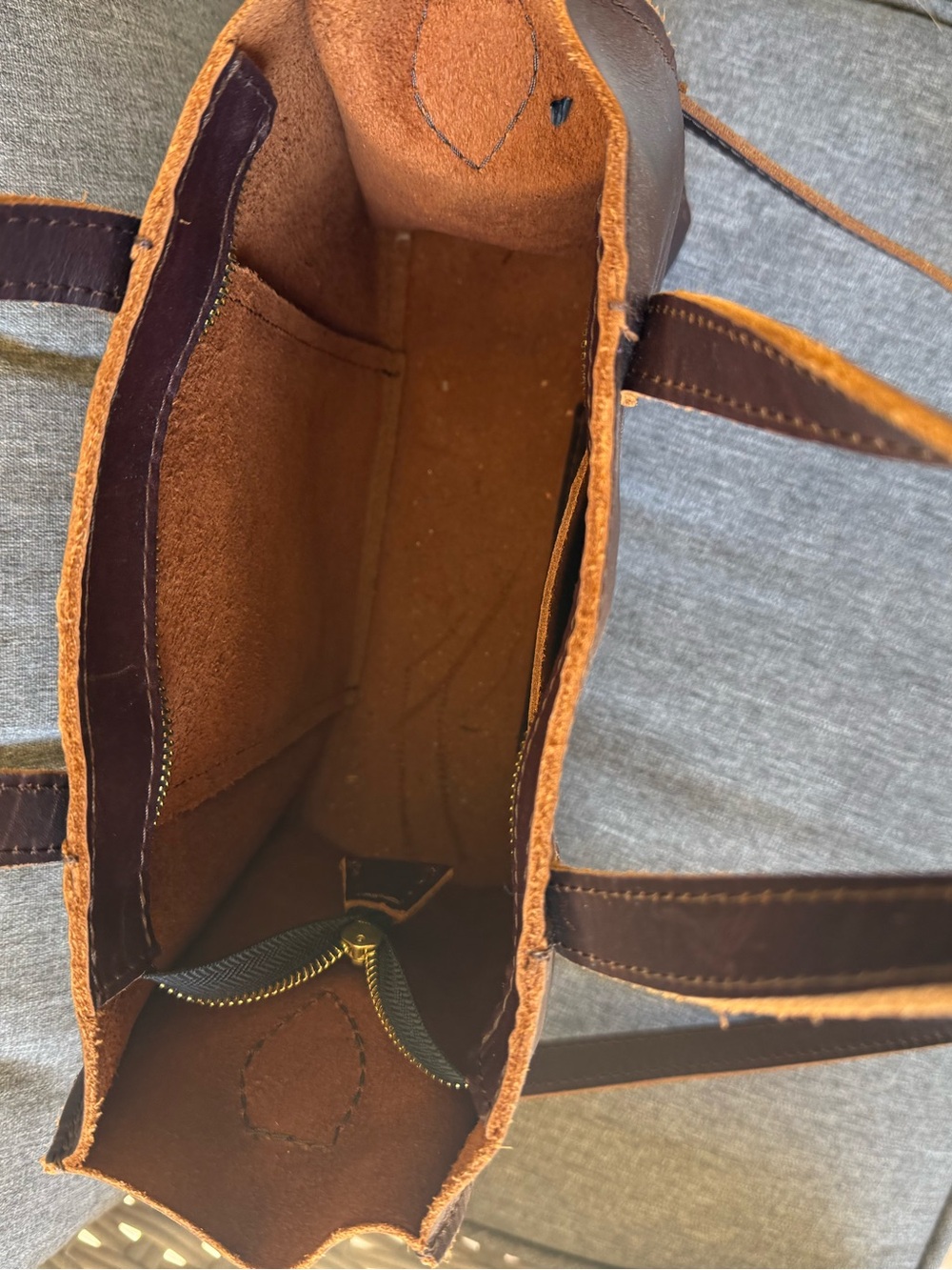 Portland leather goods - Lola bag original size in grizzly - Picture 7 of 7